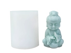 Molde silicona Buda meditando